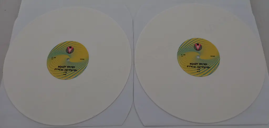 Iggy Pop, Rock Action  "20 Iggy Nuggets", (Double Album), (White Vinyl) Image 1++